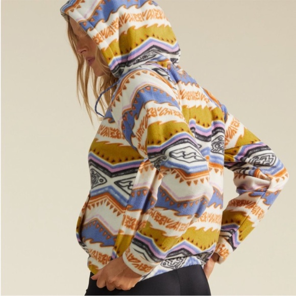 Billabong A/Div Go Outdoors Pullover Printed Fleece Hoodie - Picture 3 of 8